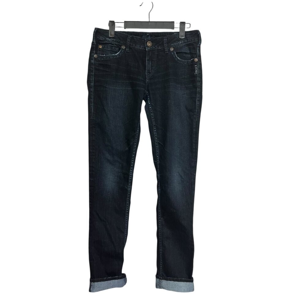 Silver Jeans Co. Aiko Slim Straight Low Rise Jeans - Size 30